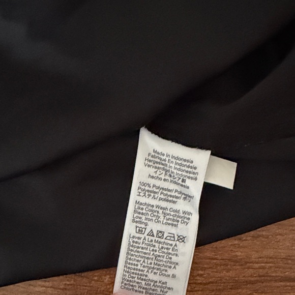 LOFT Black Ruffle Neck Blouse - Picture 4 of 5